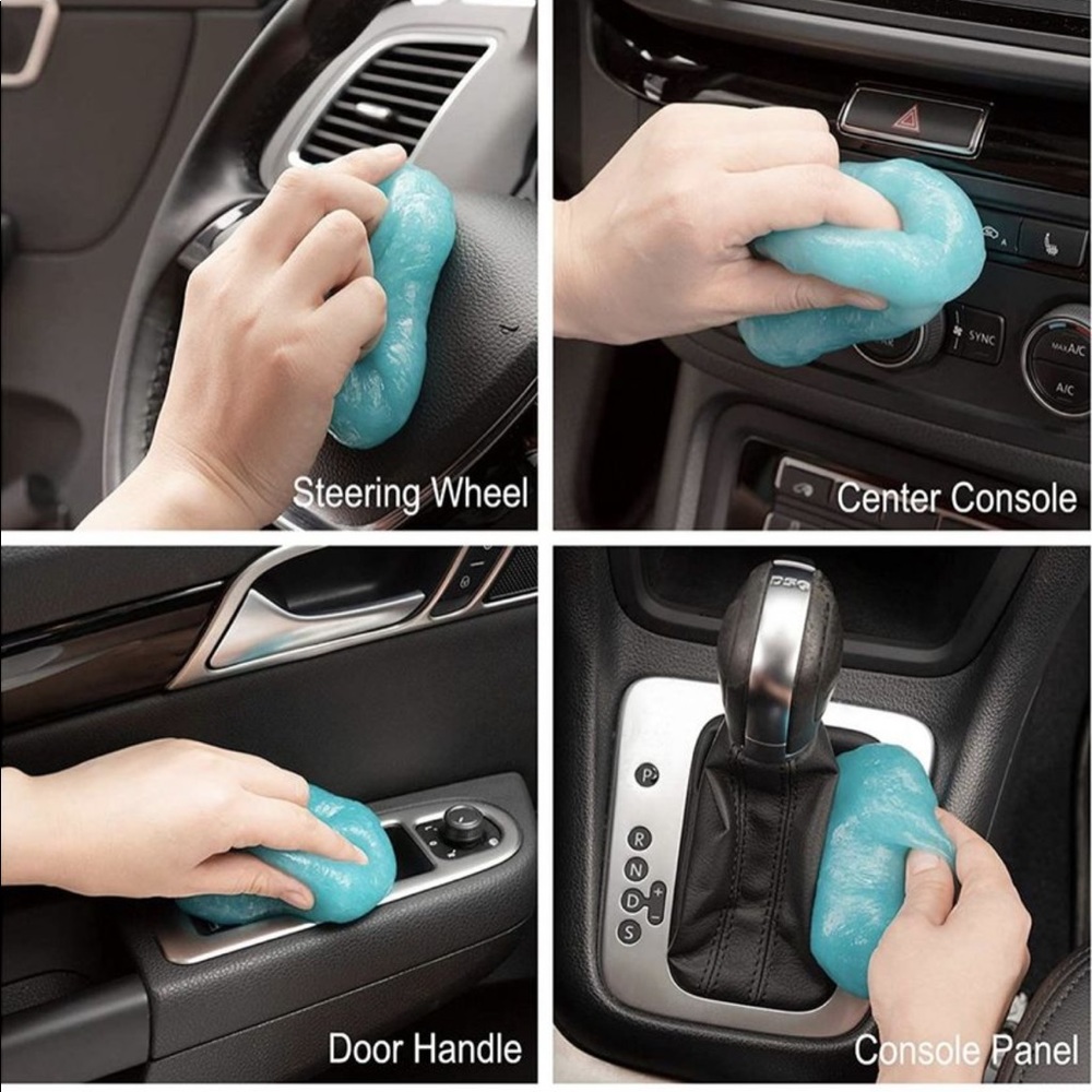 Car Detailing slime cleanser! Collects small particles: lent, dust, crumbs,etc.